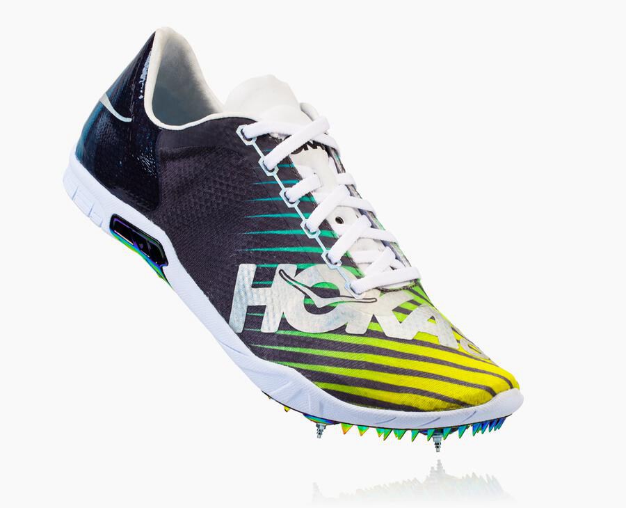 Hoka One One Spikes Damske Čierne/Biele - Speed Evo R - 87016-HJAI